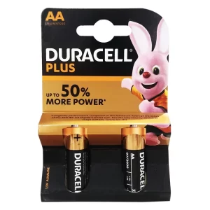 باتری دوراسل الکالاین 2 تایی DURACELL PLUS-LR6